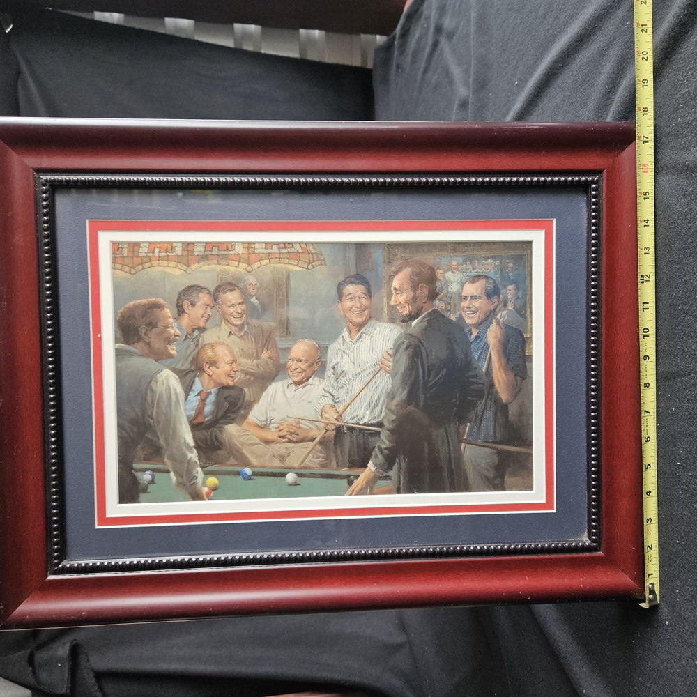 Classic Billiards Art Print in Elegant Frame